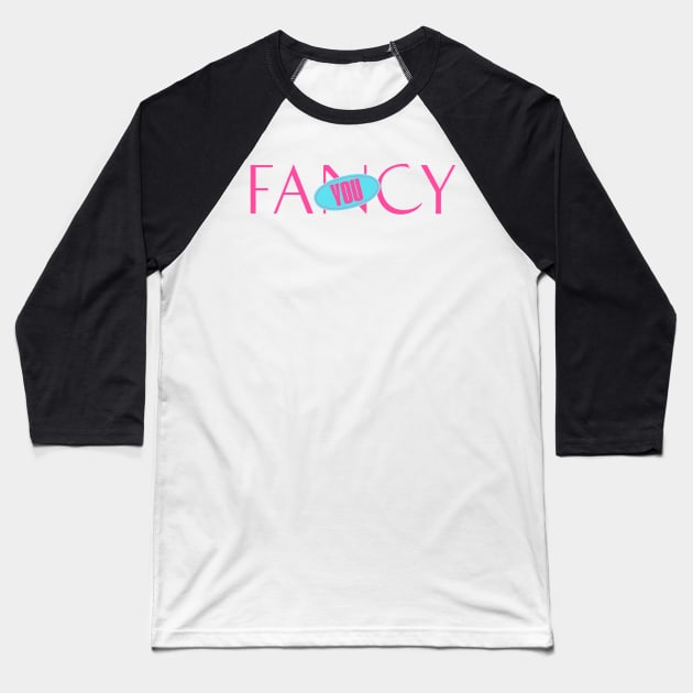 Fancy you LOGO TWICE PINK & BLUE Baseball T-Shirt by PepGuardi